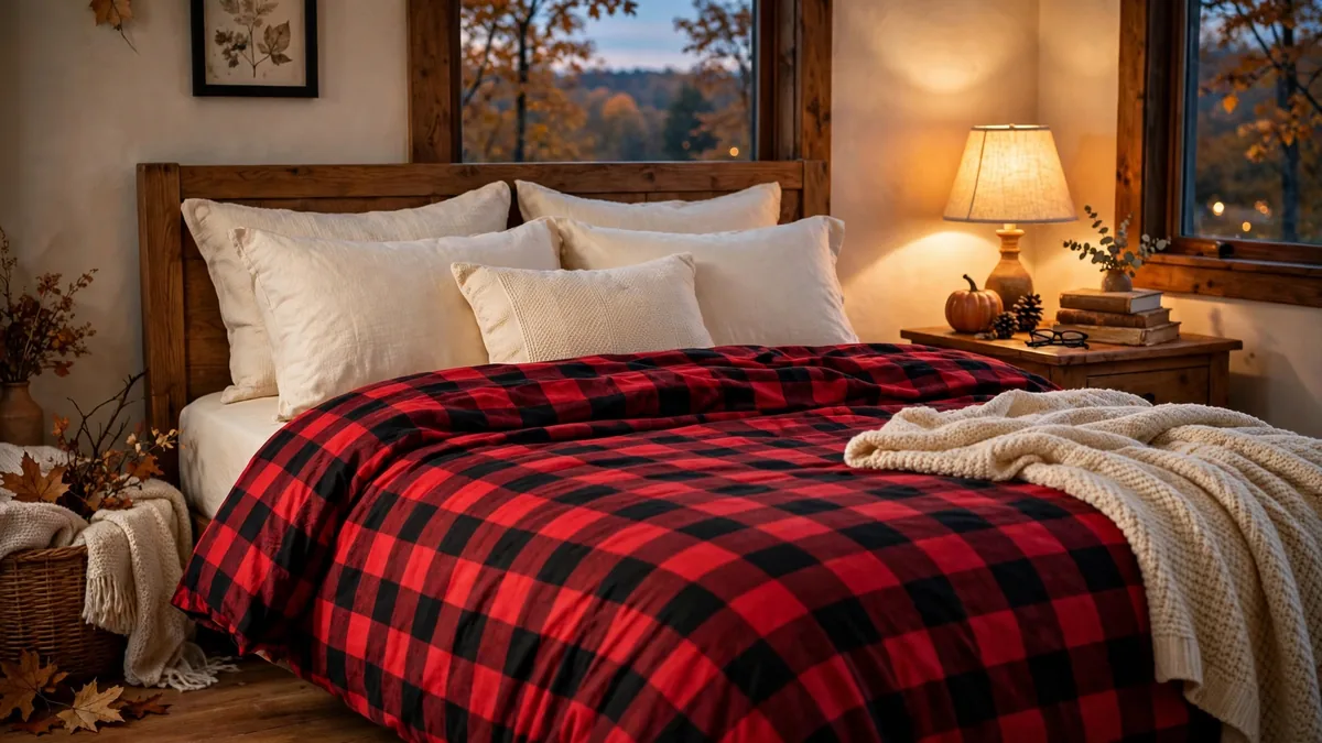 2. Flannel Sheet Swap for Instant Warmth
