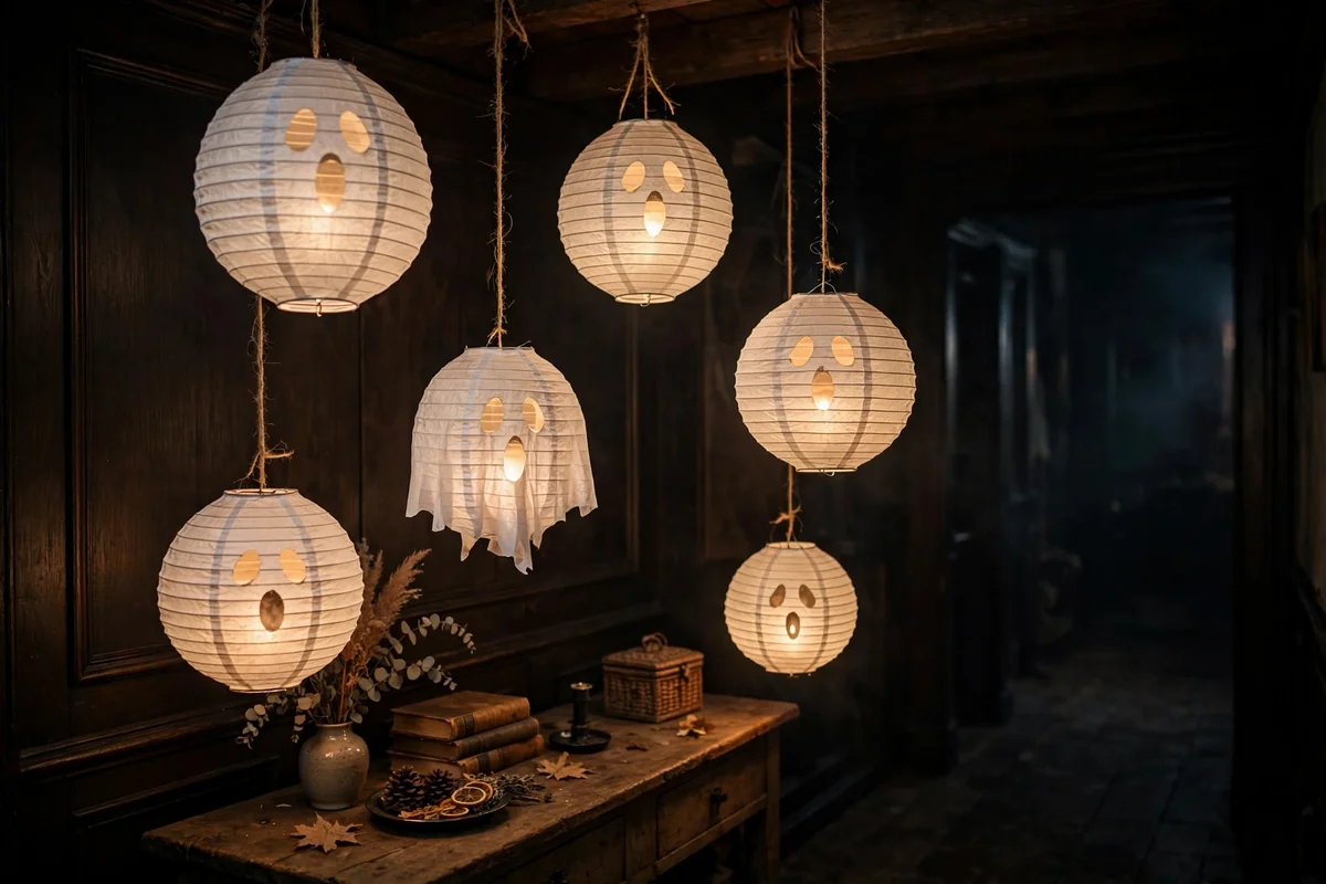 2. Hanging Ghost Candle Cluster