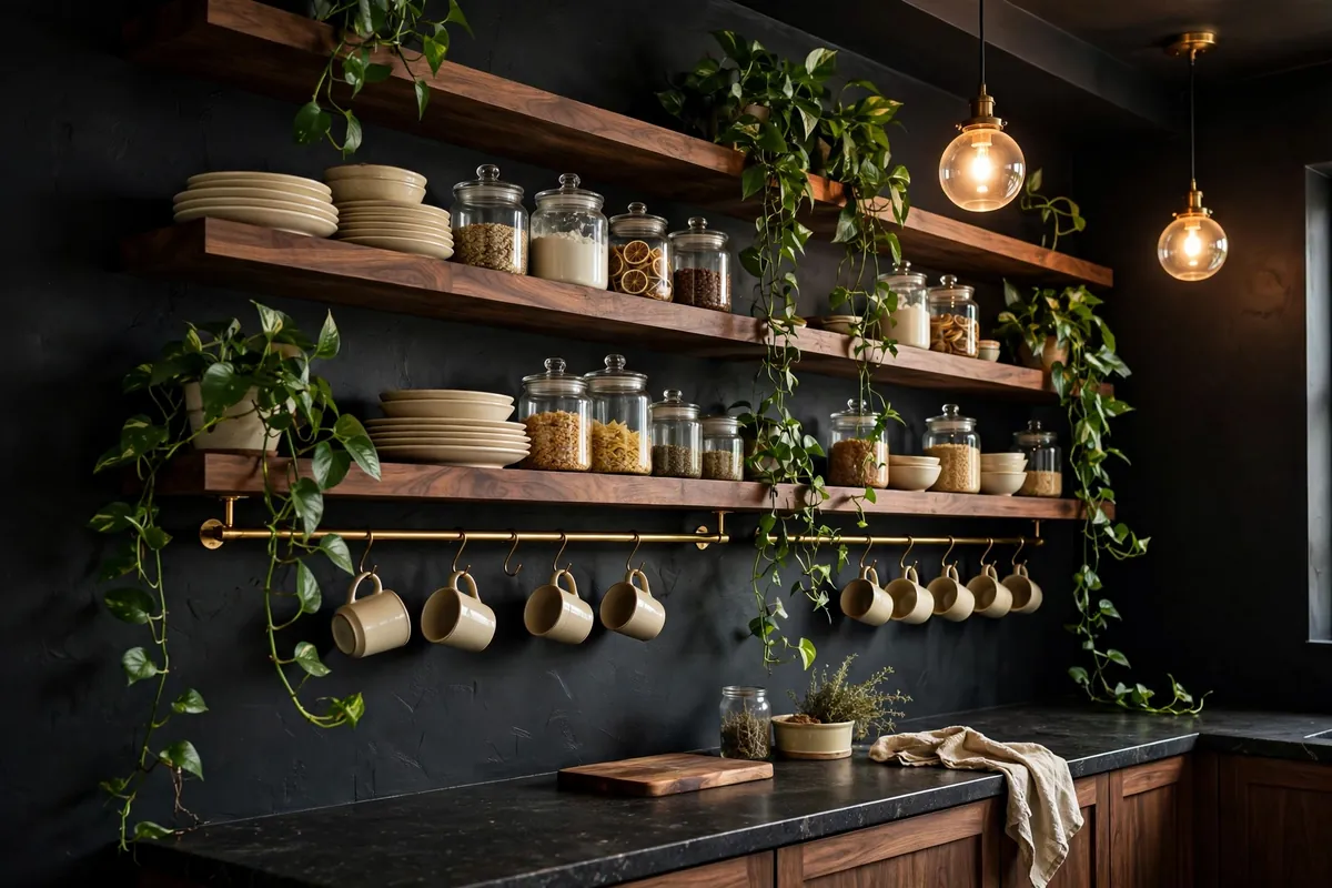 2. Go Bold With Charcoal Black Walls