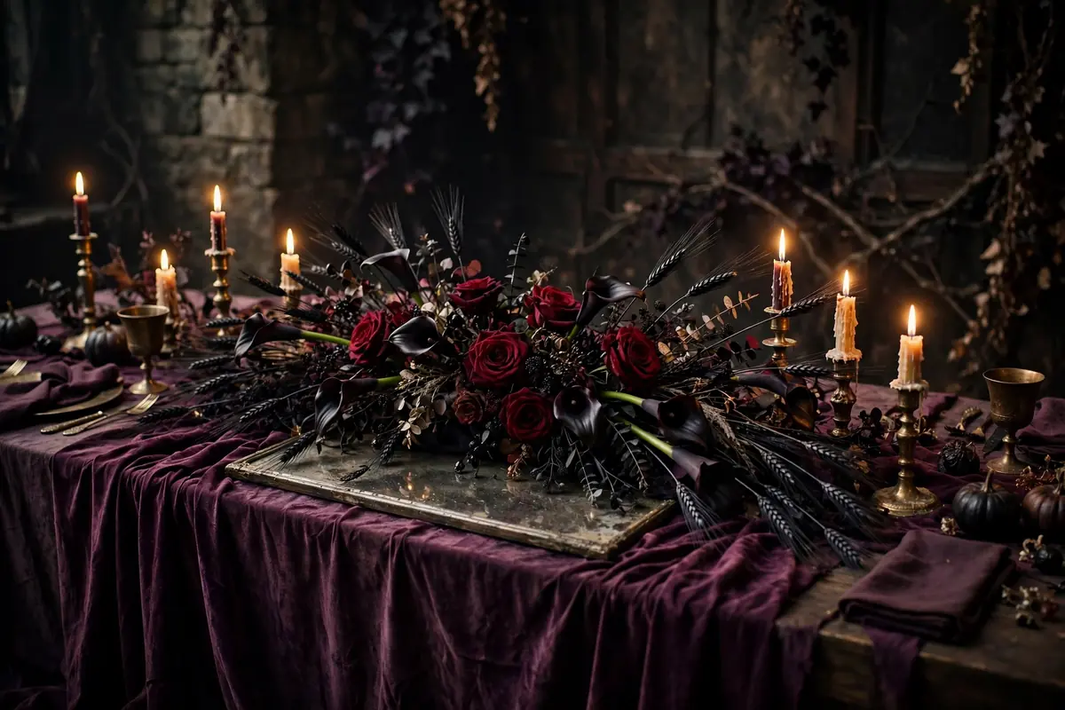3. Gothic Romantic Dinner Table