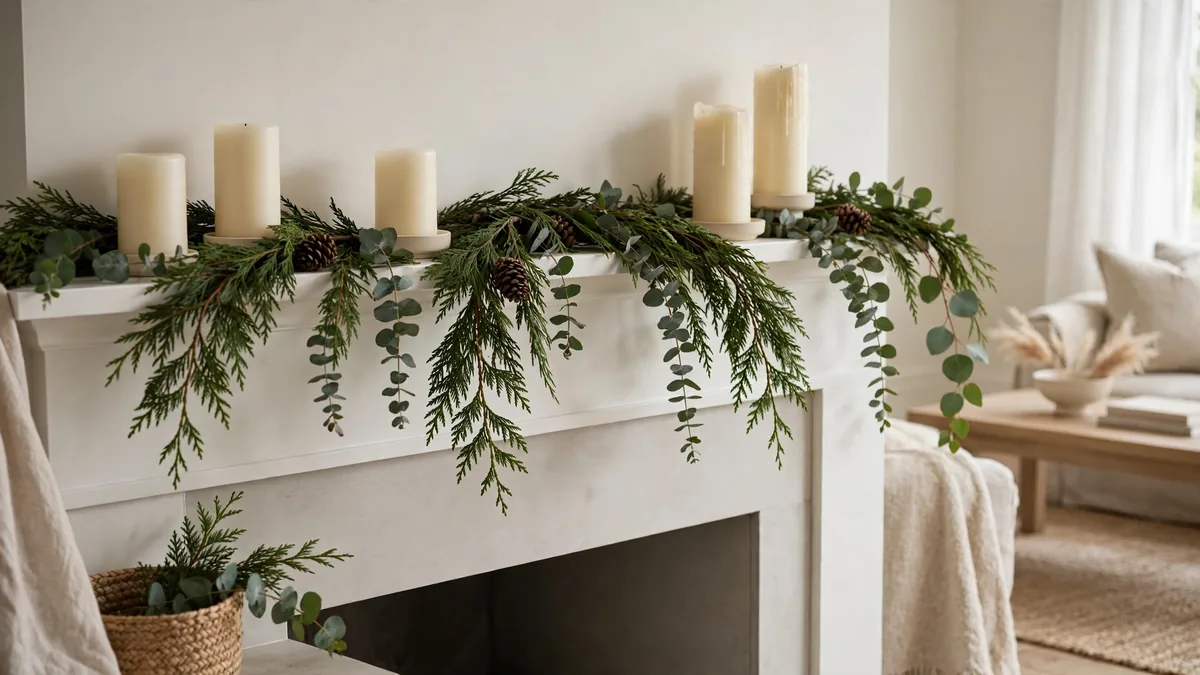 3. Use Fresh Greenery as Your Main Color