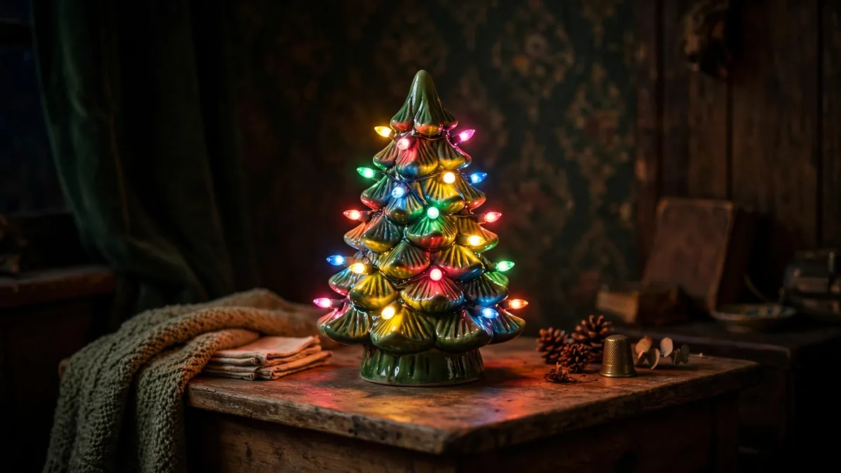 3. A Ceramic Light-Up Christmas Tree