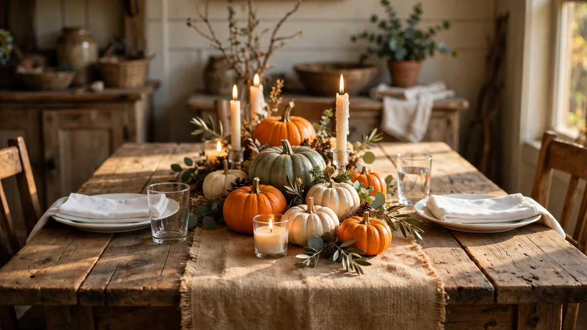 3. Rustic Burlap Runner