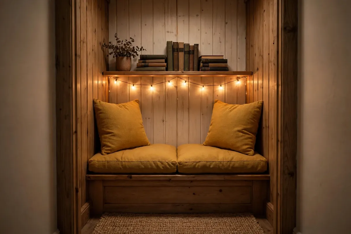 3. Closet Turned Reading Hideaway