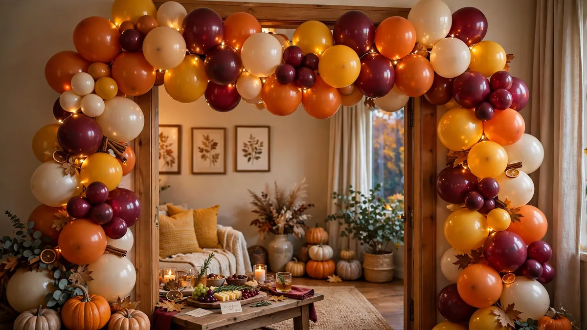 4. Fall Balloon Garland
