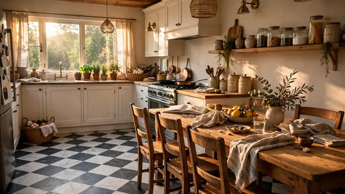 18 Marble Checkerboard Floor Ideas for a Timeless Kitchen
