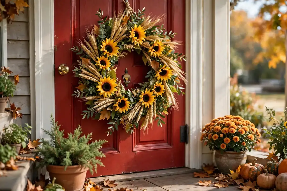 4. Sunflower Wreath
