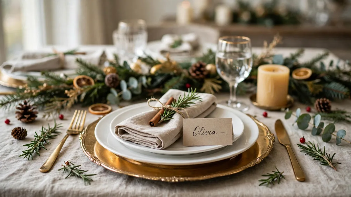 5. Set the Table With Layered Place Settings