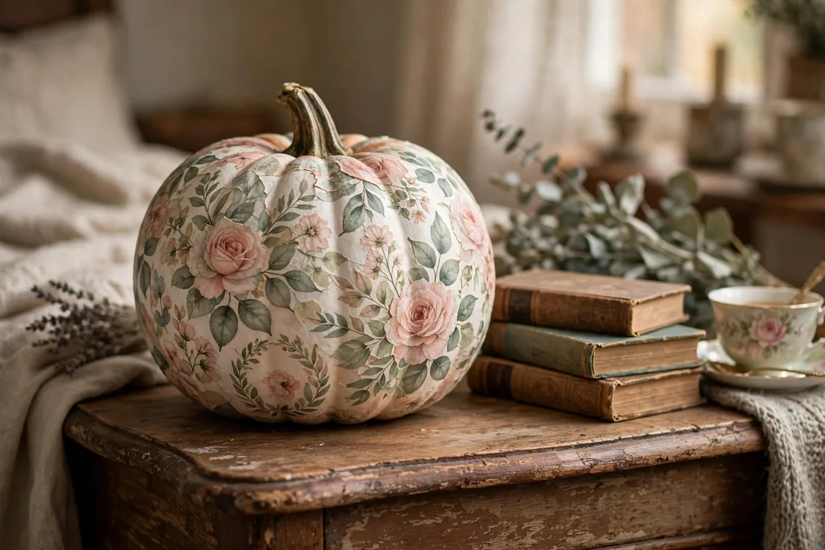 5. Decoupage Pumpkins