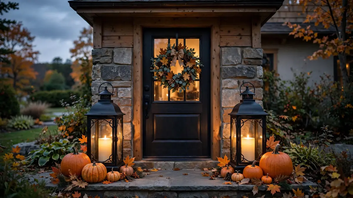 5. Light Two Lanterns With Flameless Candles