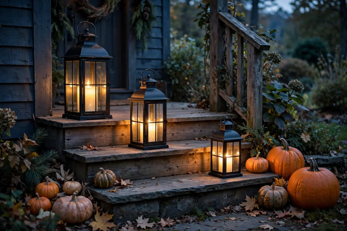 5. Cozy Lanterns With LED Candles