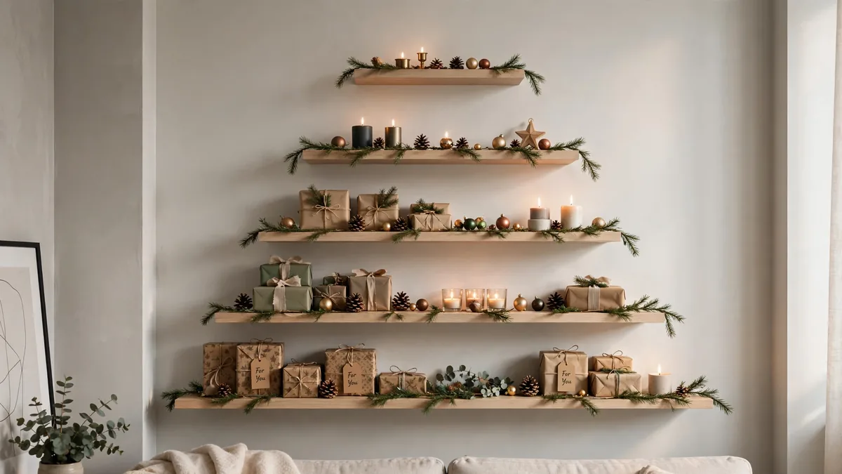 6. Floating Shelf Tree
