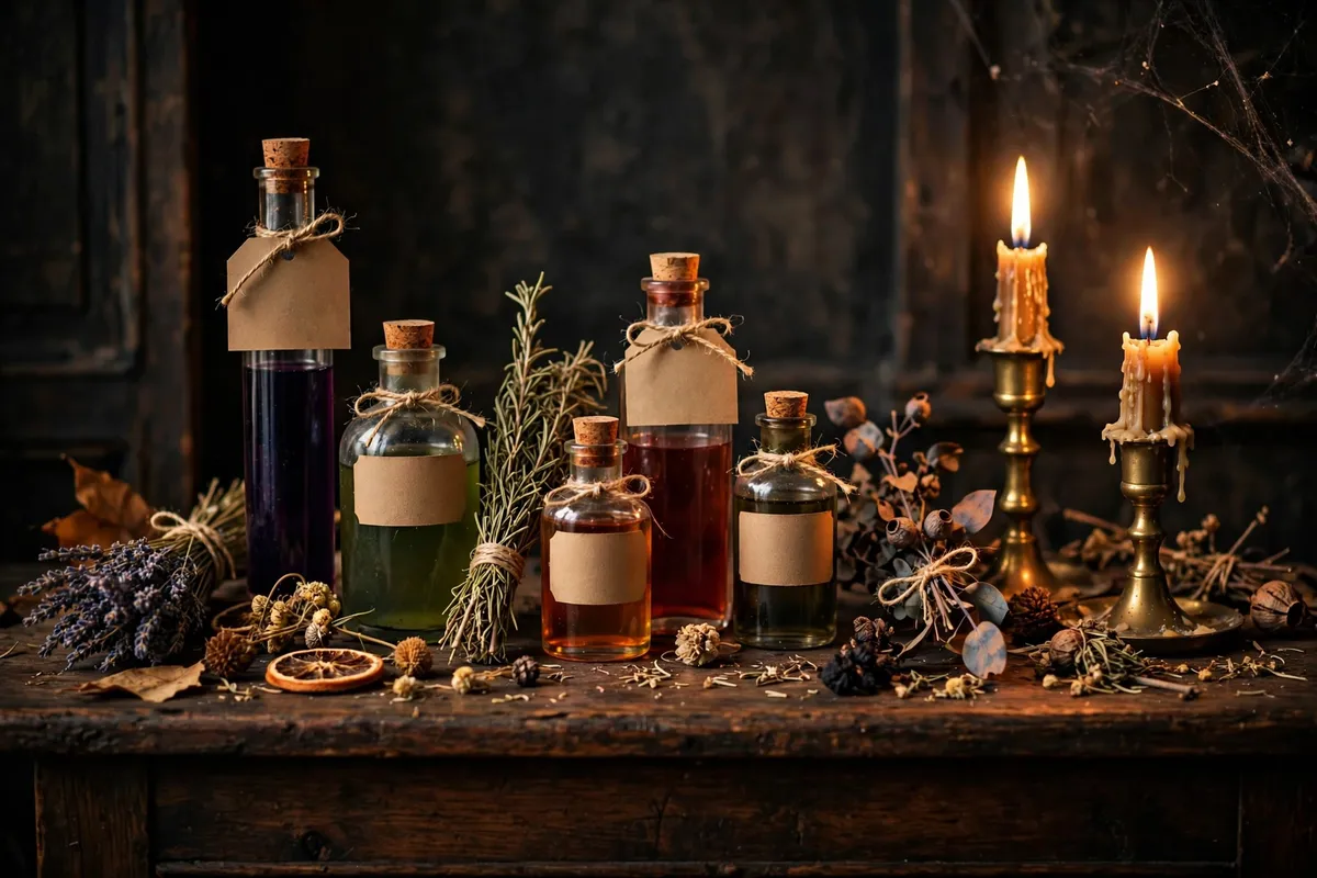 6. Vintage Apothecary Entryway