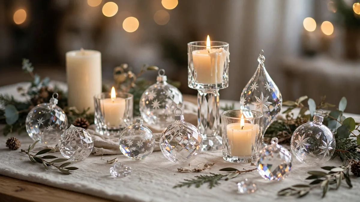 6. Choose Glass and Crystal for Sparkle