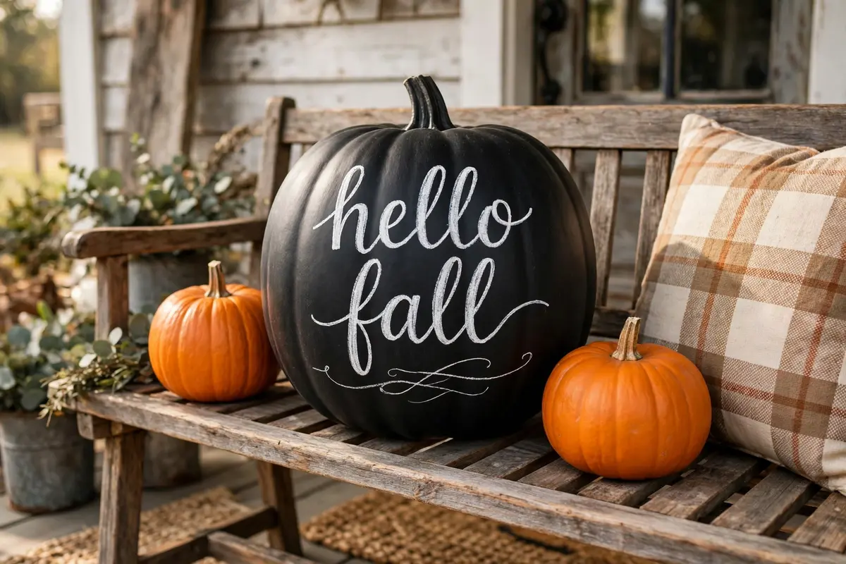 6. Chalkboard Pumpkins