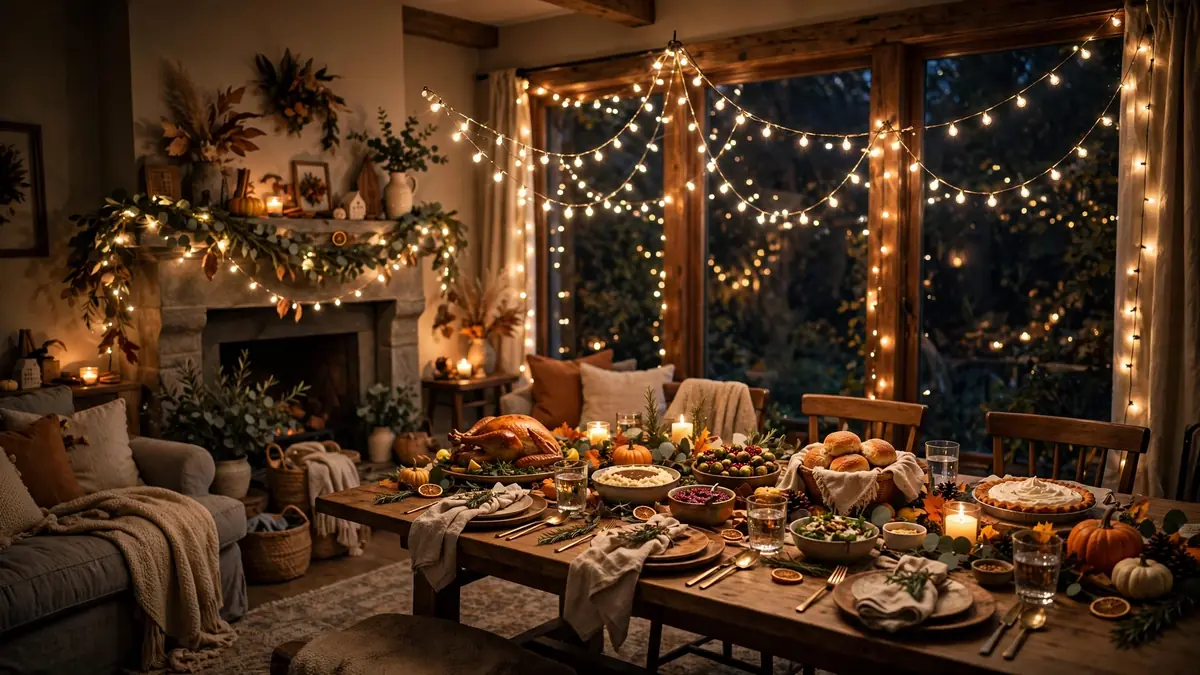 7. Warm String Lights Everywhere