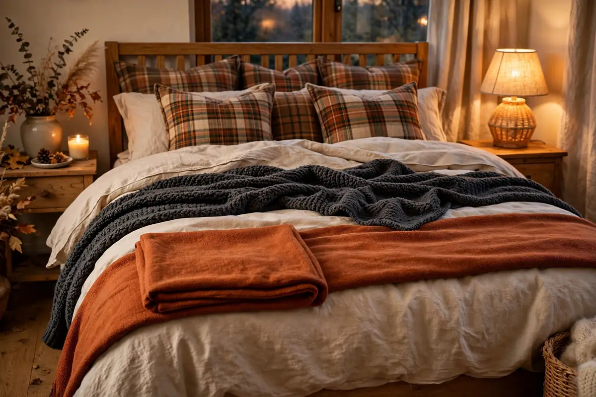 7. Halloween Throw Blanket Layering