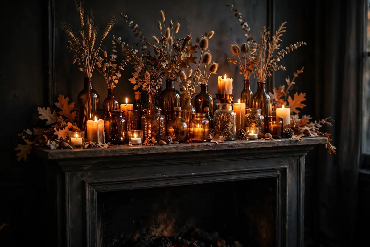 7. Amber Glass and Candlelight