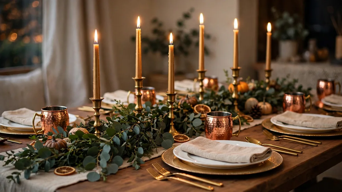7. Copper and Gold Accents