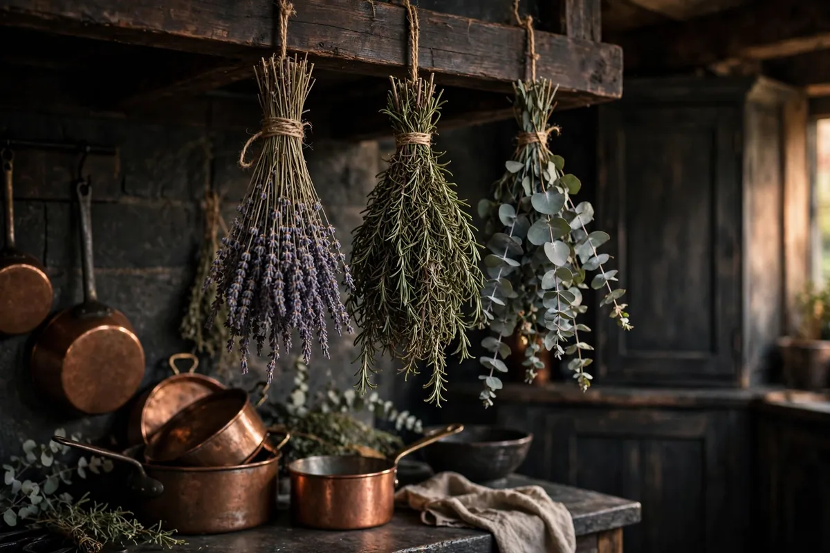 7. Hang Dried Herb Bundles