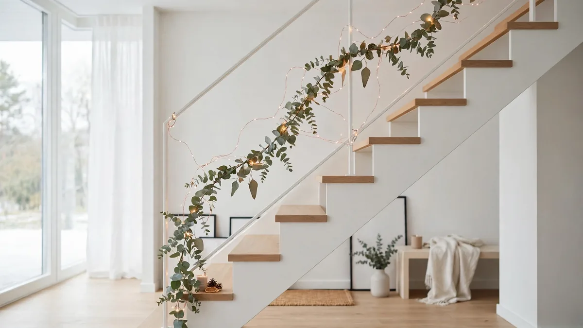8. Modern Minimalist Eucalyptus Garland
