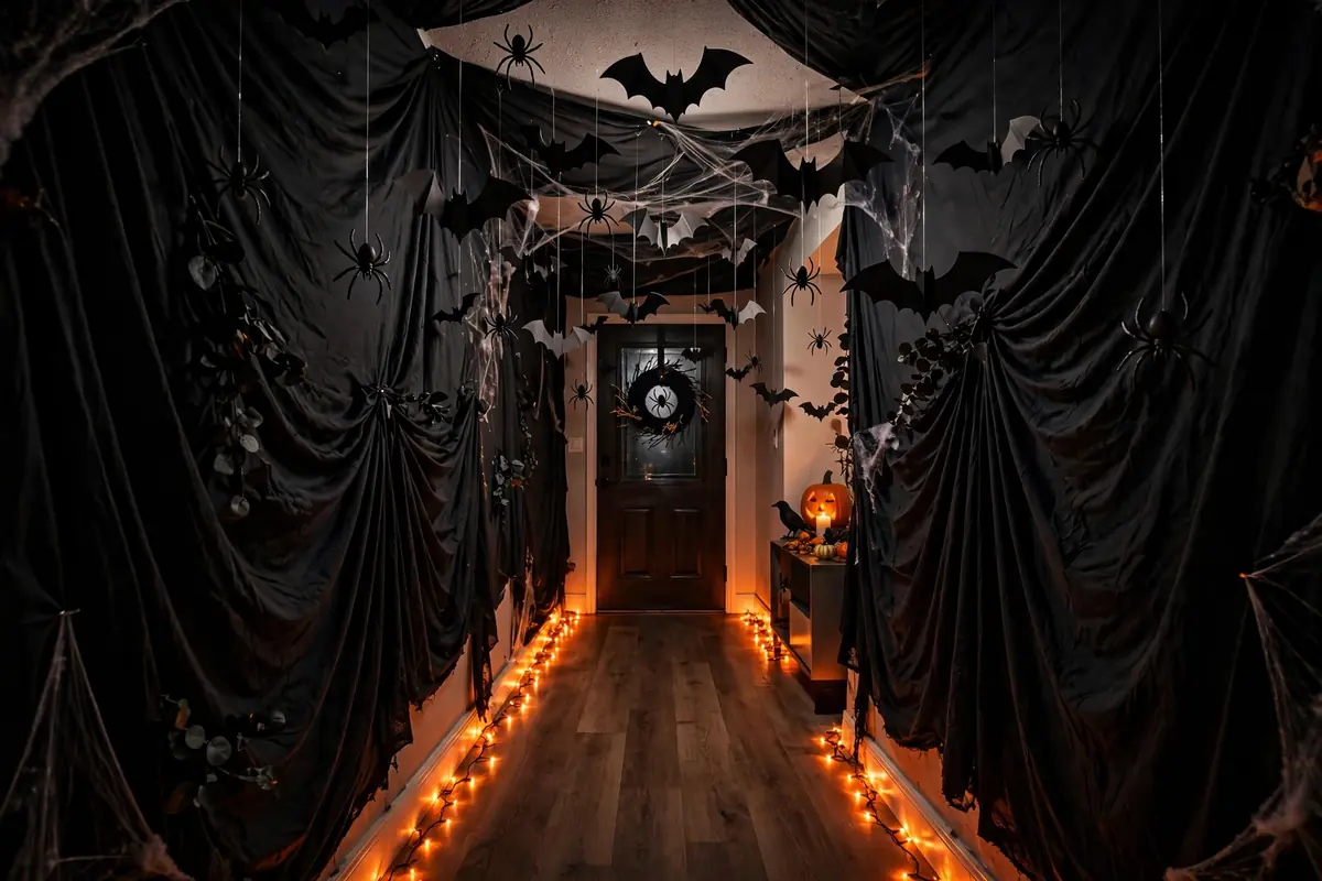 8. Turn Your Hallway Into a Haunted Entry