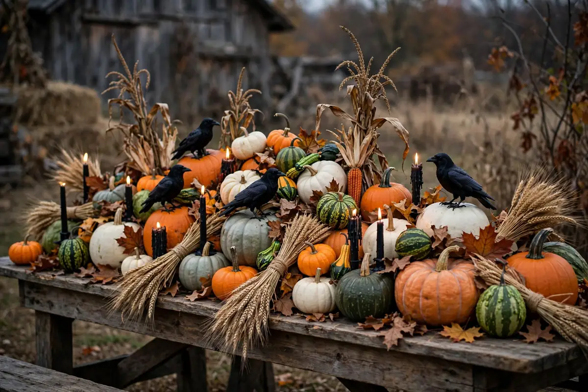 8. Haunted Harvest Centerpiece