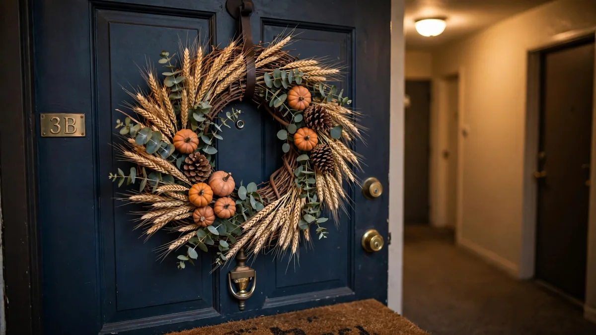8. Hang One Statement Fall Wreath