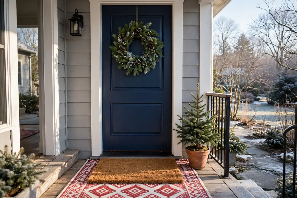 9. Welcome Mat and Wreath Layering