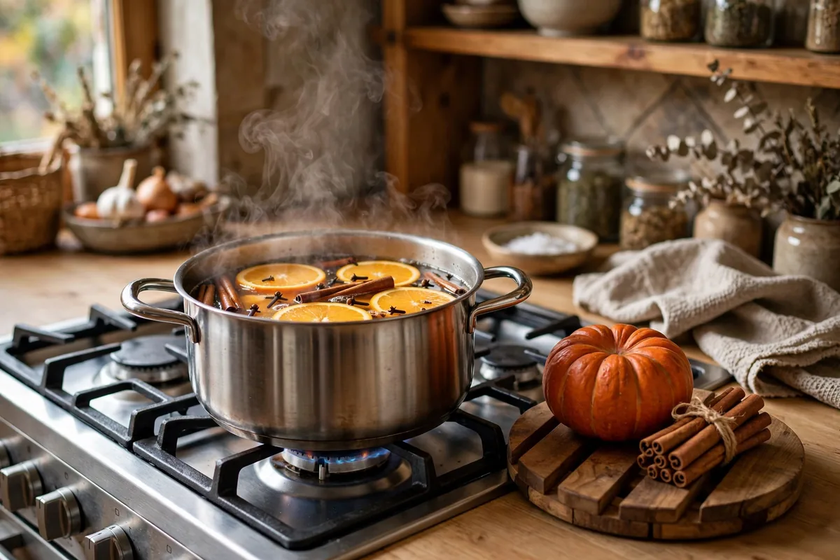 9. Pumpkin Spice Simmer Pot Styling