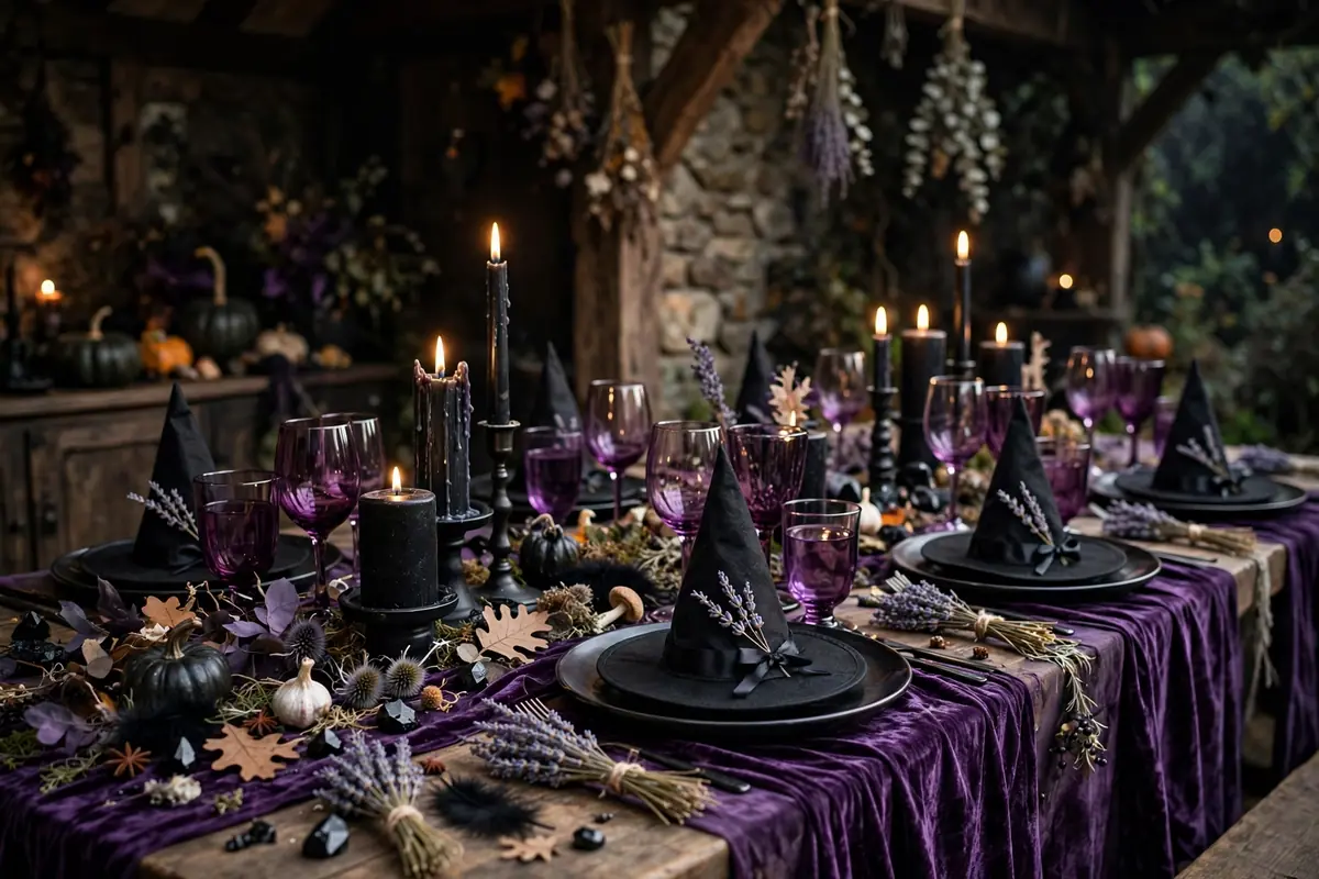 9. Witch Hat Place Settings
