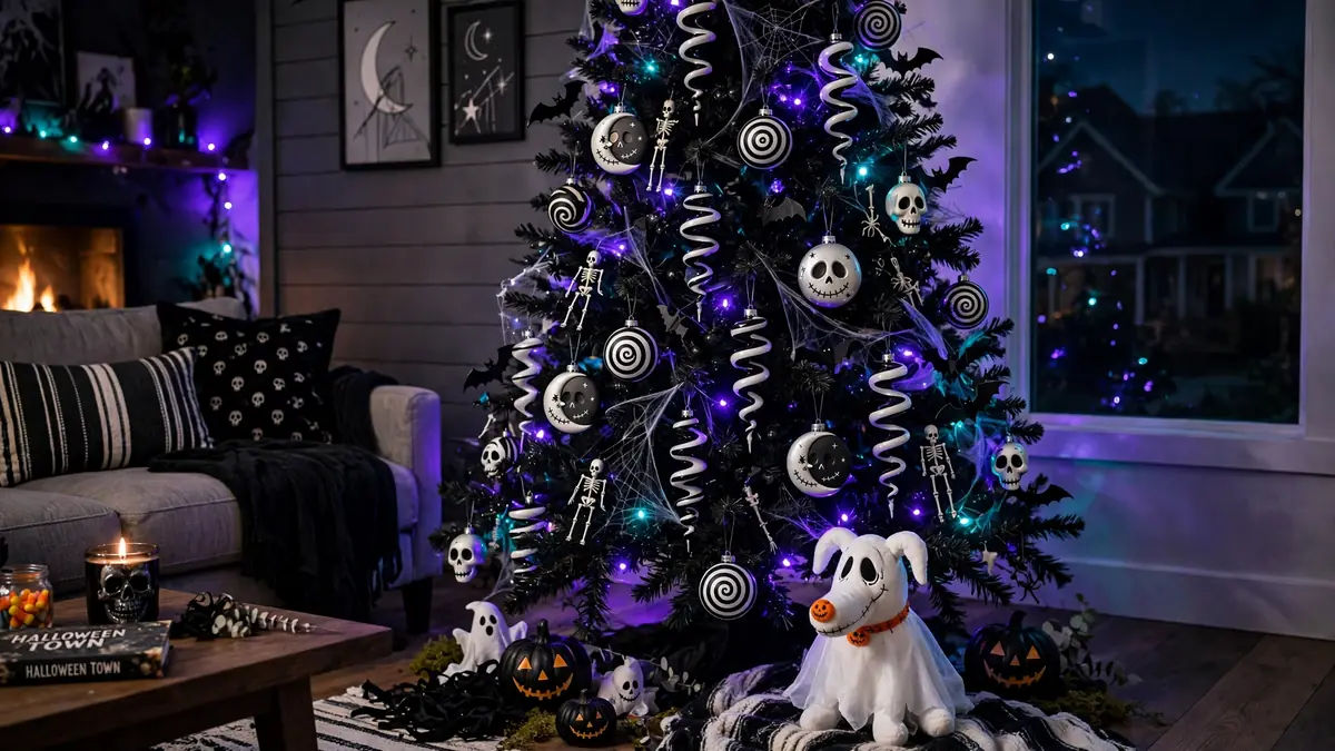 10. Nightmare Before Christmas Themed Tree