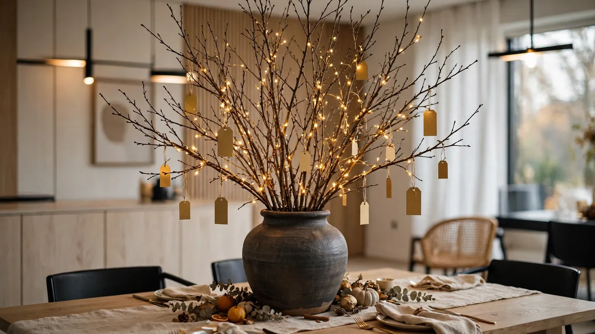 10. Tall Branch Statement in a Vase