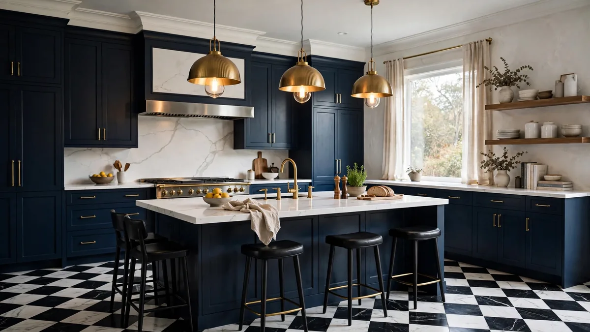 18 Marble Checkerboard Floor Ideas for a Timeless Kitchen