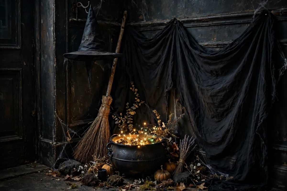 11. Witch Broom And Cauldron Corner