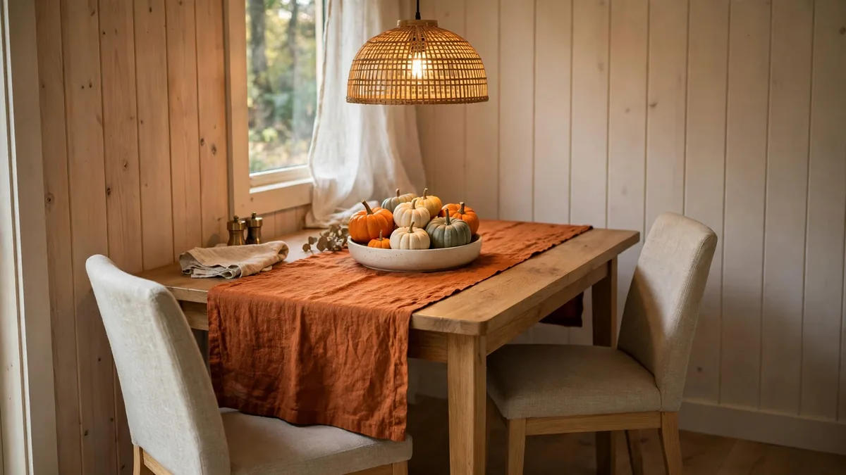 11. Dress Up the Dining Nook With a Runner