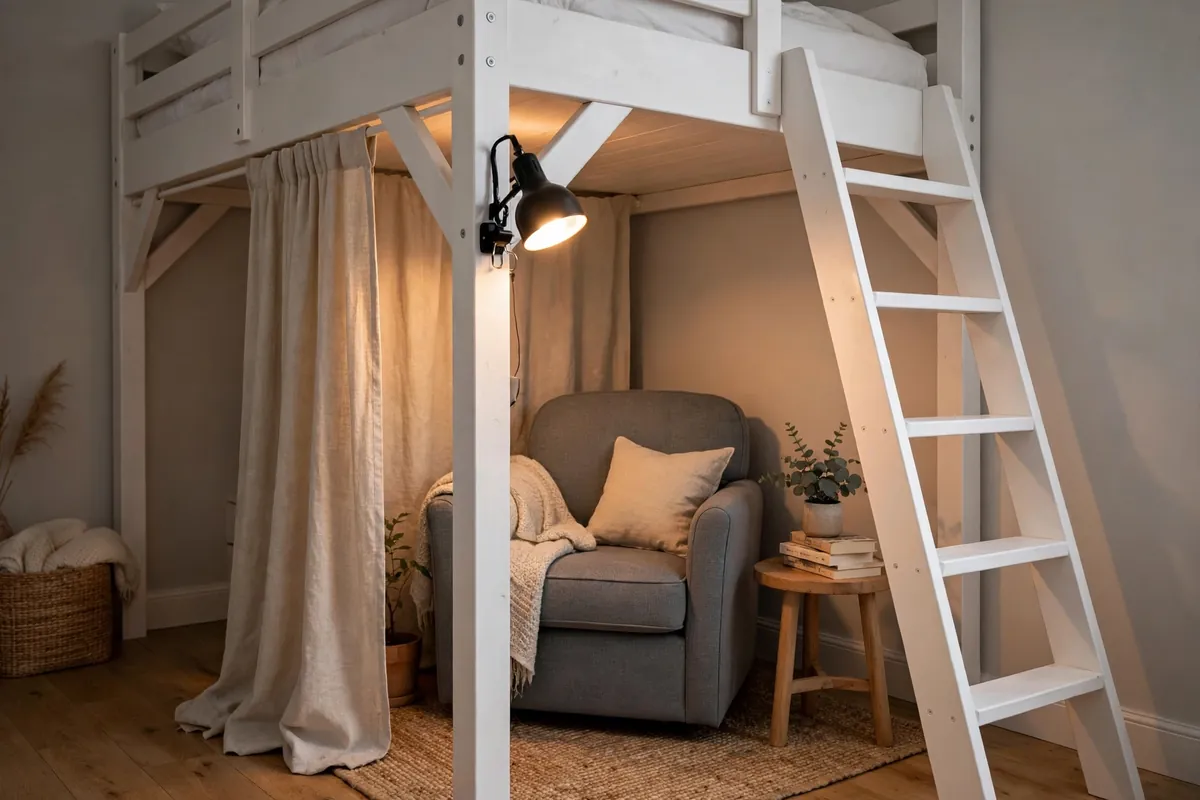 11. Loft Bed Under-Nook