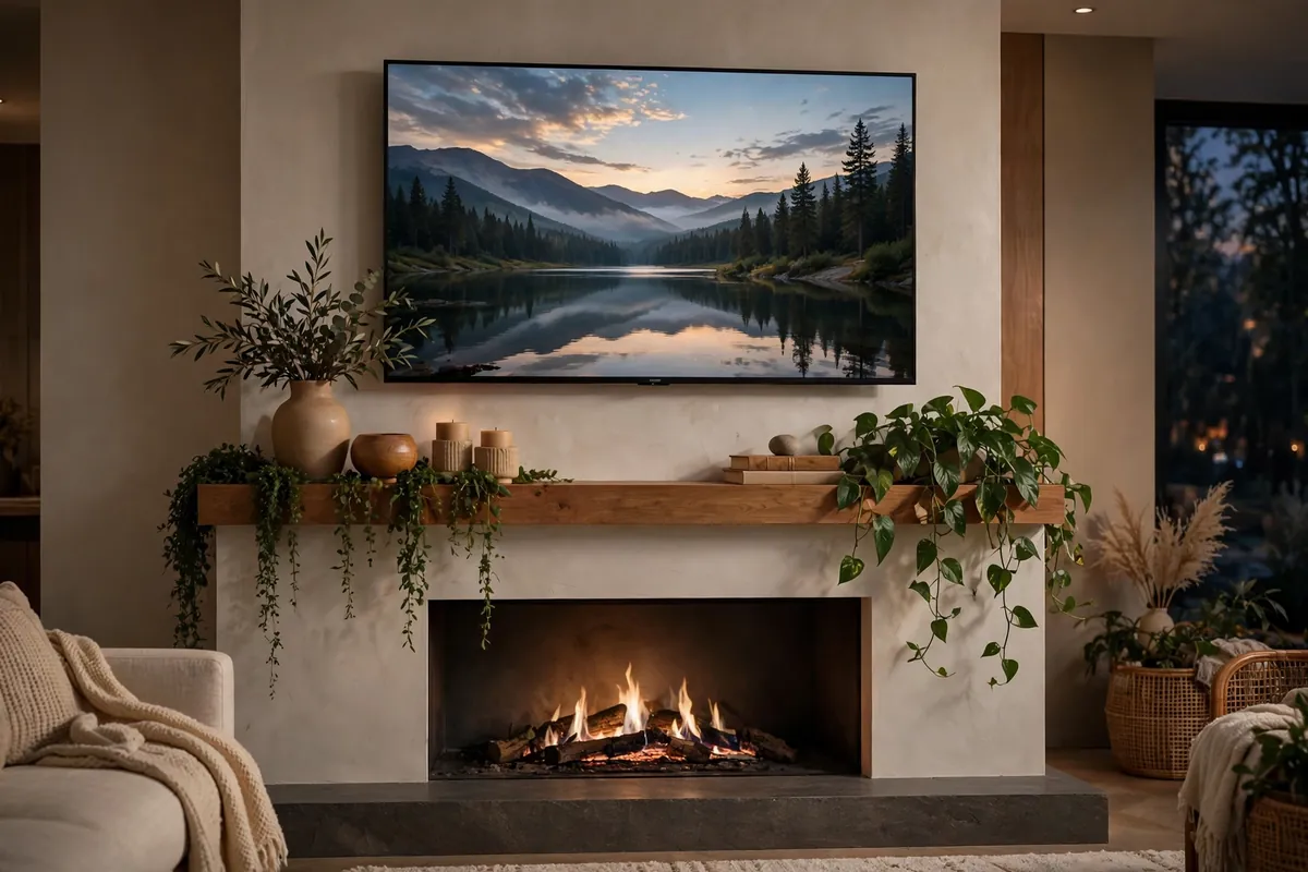 Fireplace Surround and Wall Decor Ideas