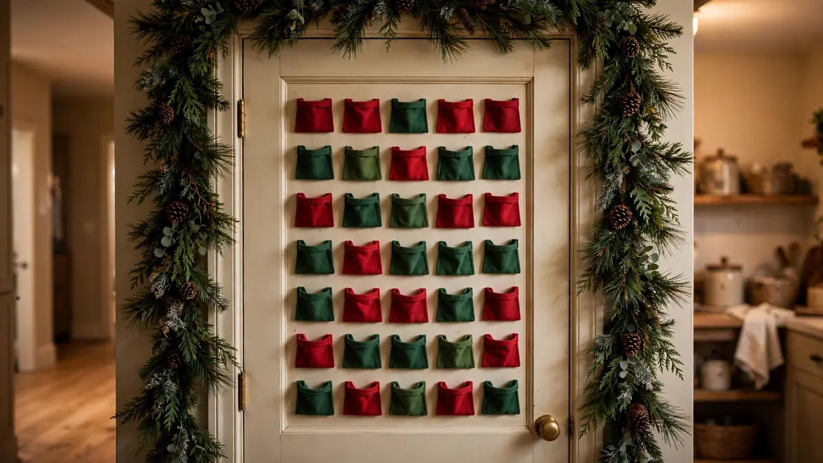12. Hang an Advent Calendar on the Pantry Door