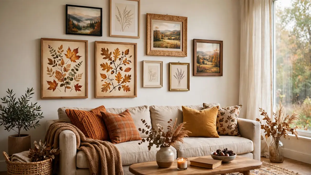 12. Swap Your Gallery Wall for Fall Prints