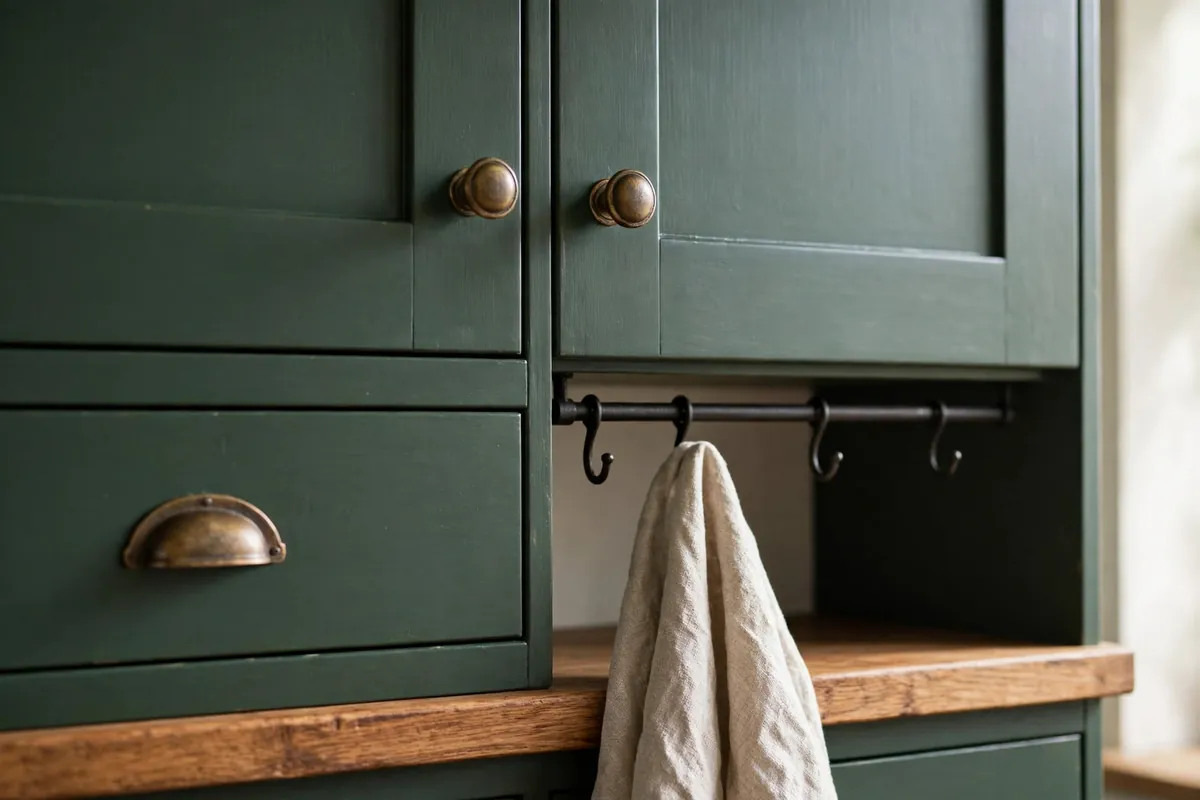 12. Swap Your Hardware for Aged Brass or Black Iron