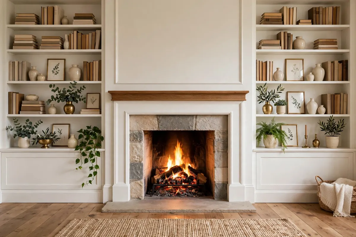 Fireplace Surround and Wall Decor Ideas