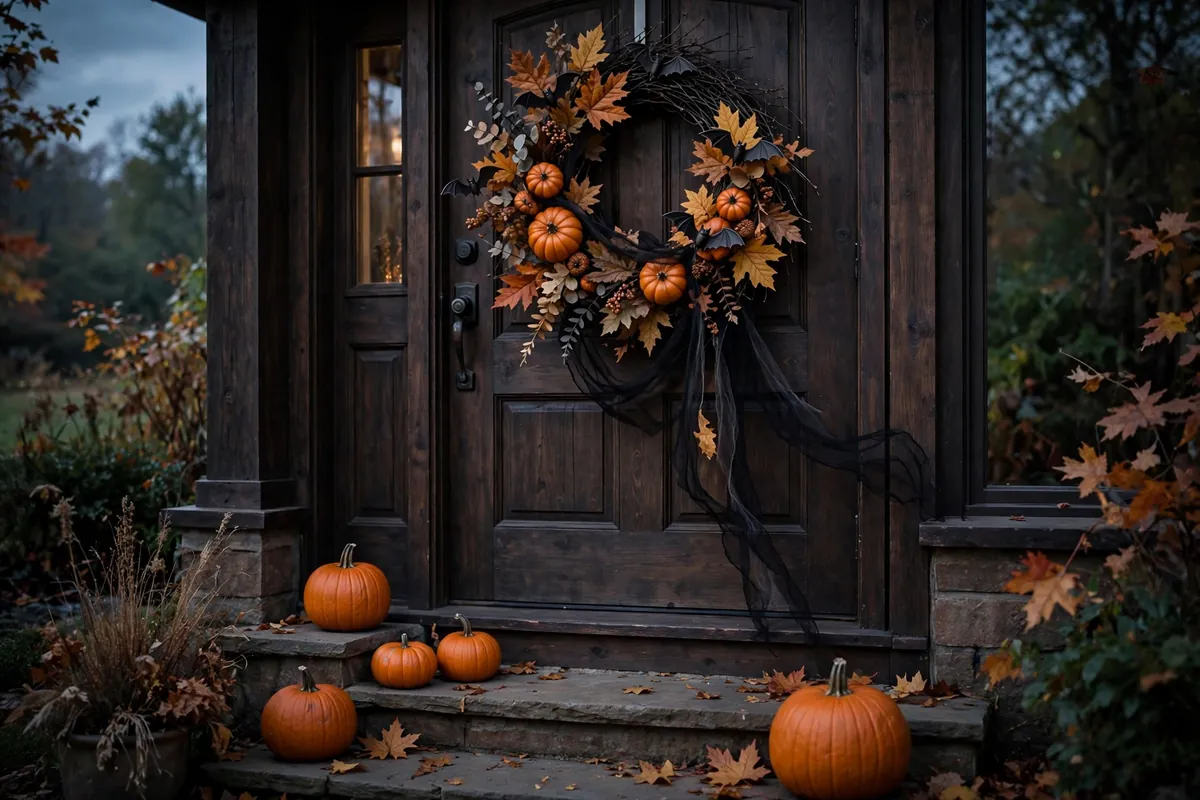 12. Halloween to Thanksgiving Transition Wreath