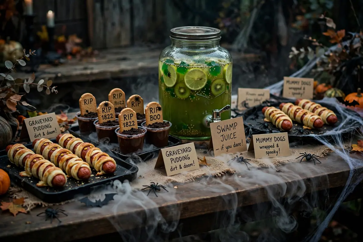 13. Style a Creepy Food Table