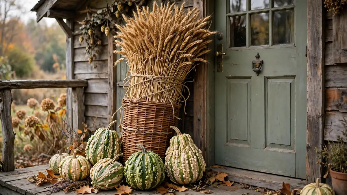 13. Wheat Sheaves and Gourds