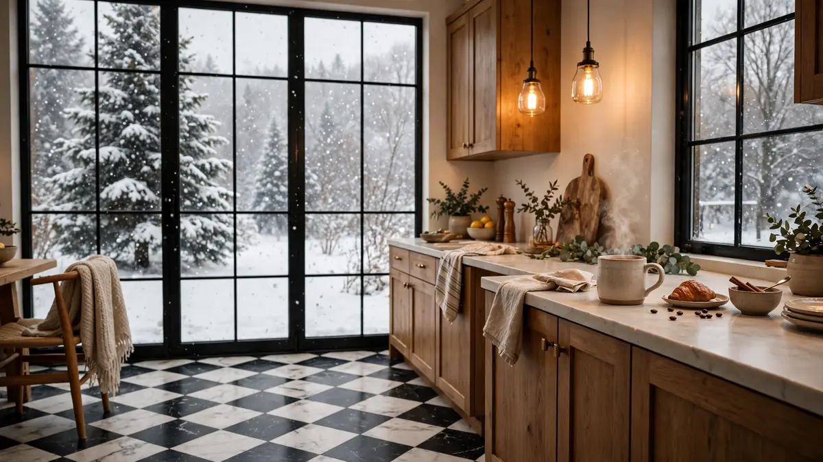 18 Marble Checkerboard Floor Ideas for a Timeless Kitchen