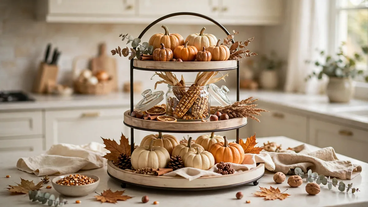 14. Build a Fall Tiered Tray