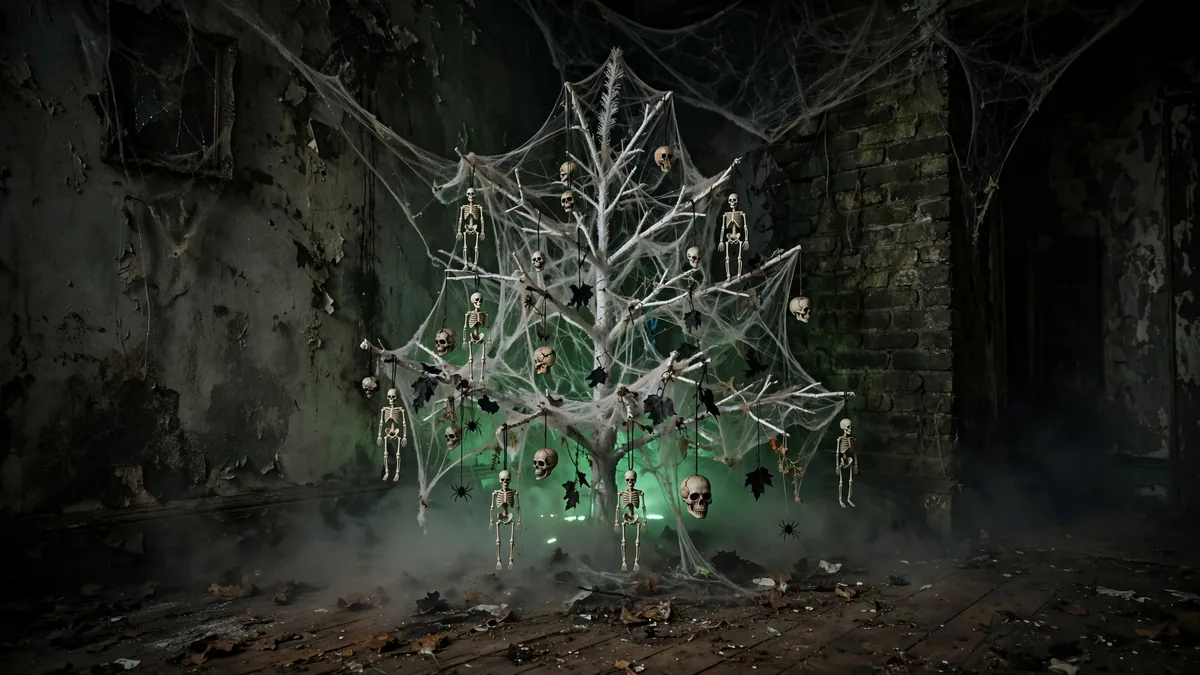 14. Creepy Skeleton Tree