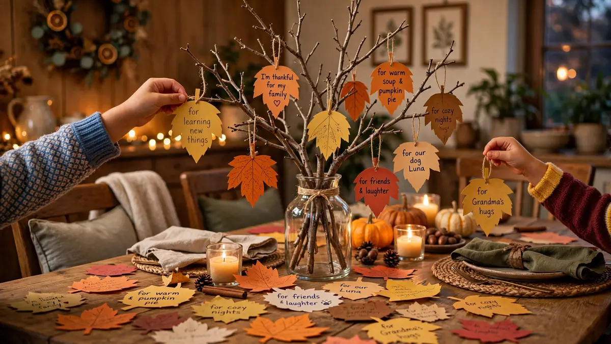 14. Thankful Tree the Kids Can Build