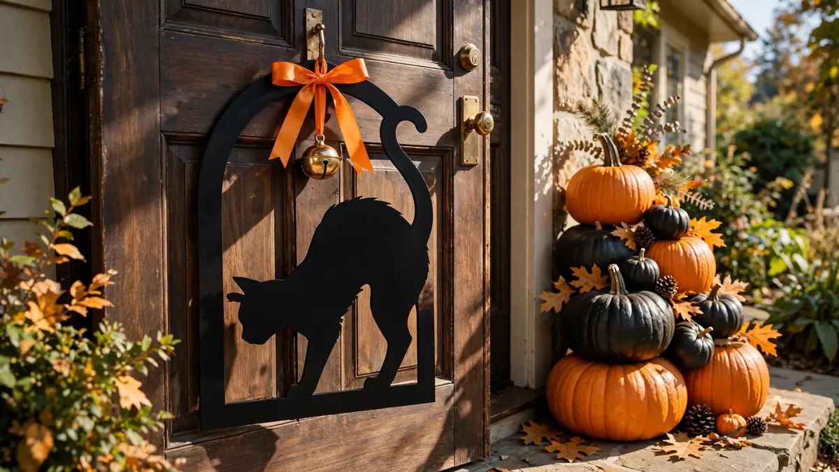 14. Black Cat Door Hanger